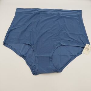 AERIE size 2XL SMOOTHES EVERYDAY Super High-Rise Boybrief UNDERWEAR Culotte Blue
